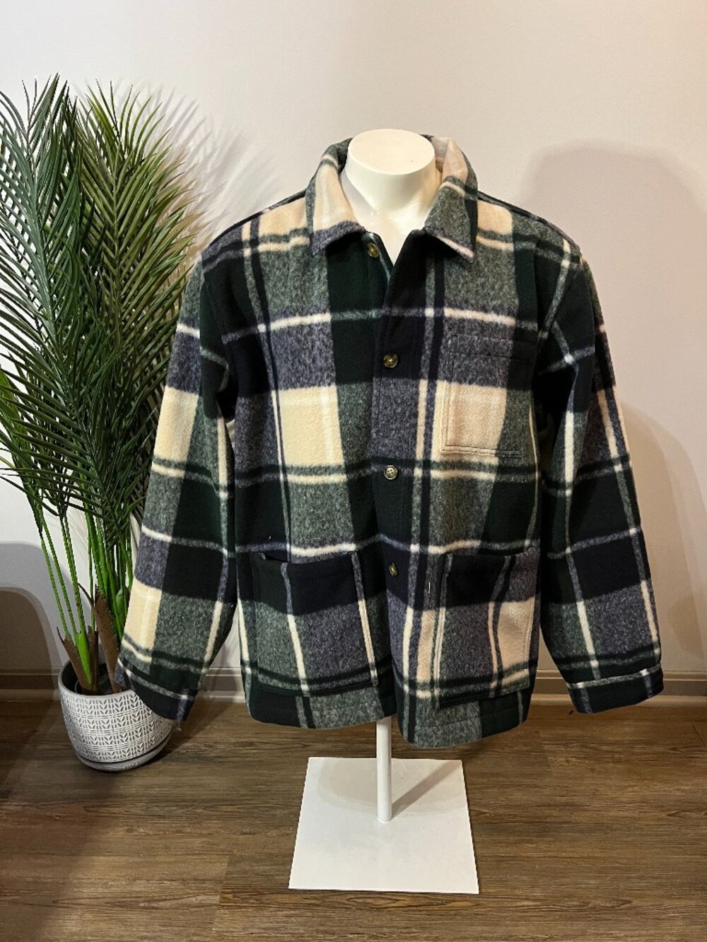 Old Navy Plaid Chore Jacket - Women Size XXL -Heavyweight -Relaxed Fit